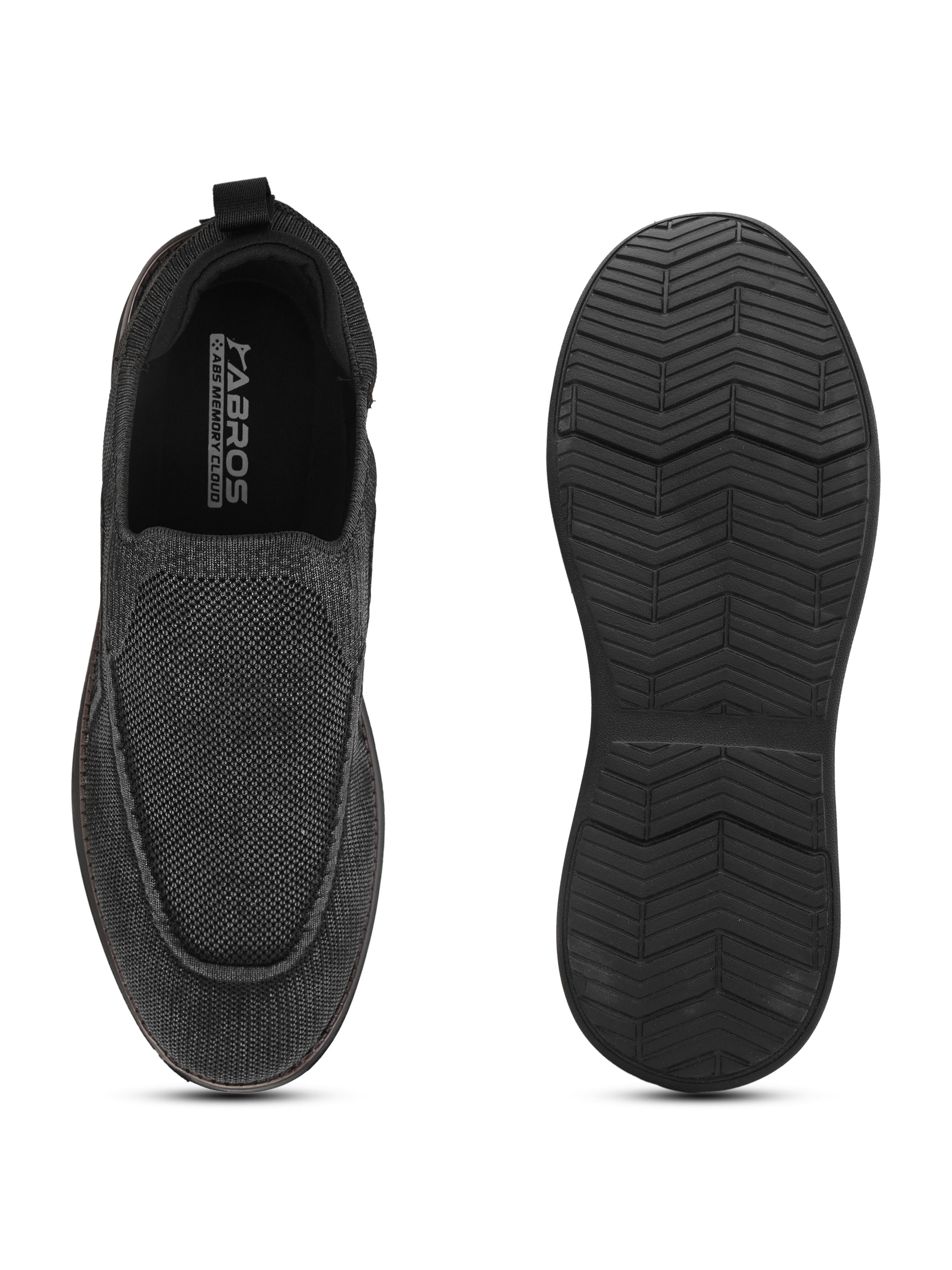 ABROS DANIMOFF Men‚Äôs Casual Sneakers for Daily Wear | Stylish Comfortable Shoes for Work, College, Travel & Everyday Outfits | Lightweight Sneakers for Mens (BLACK)