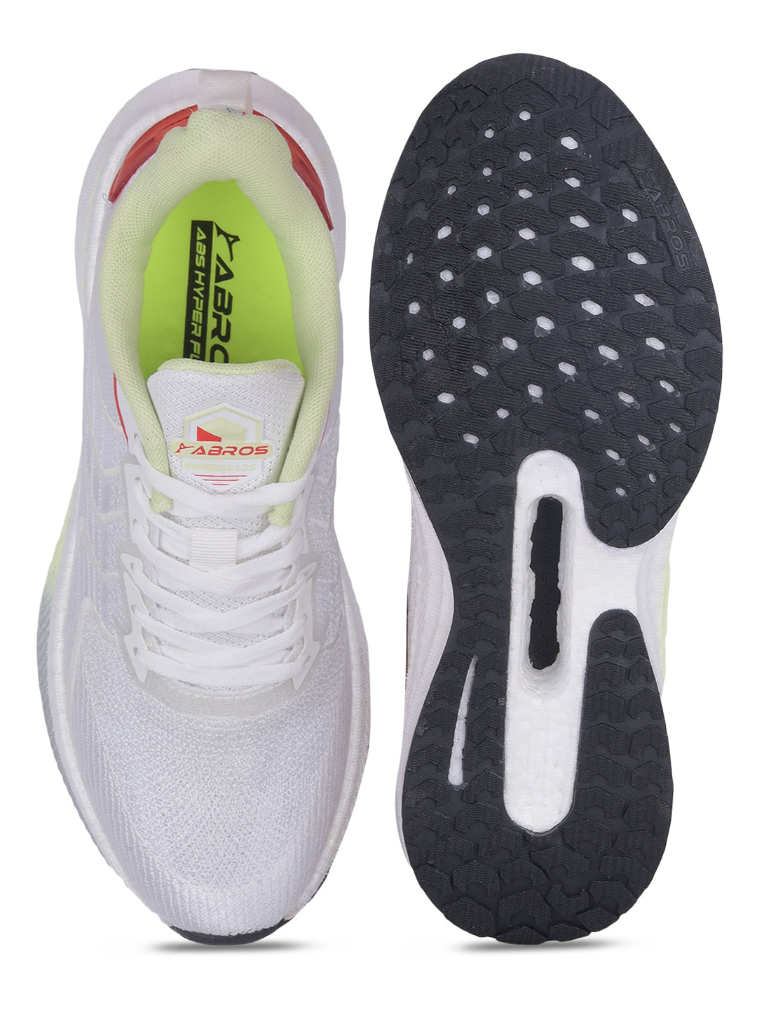 ABROS SOLAR-O Men‚Äôs Sports Shoes for Running, Training & Gym | Lightweight Active Footwear for Daily Workout, Fitness & Outdoor Activities Shoes for Mens (WHITE/SEA MIST)