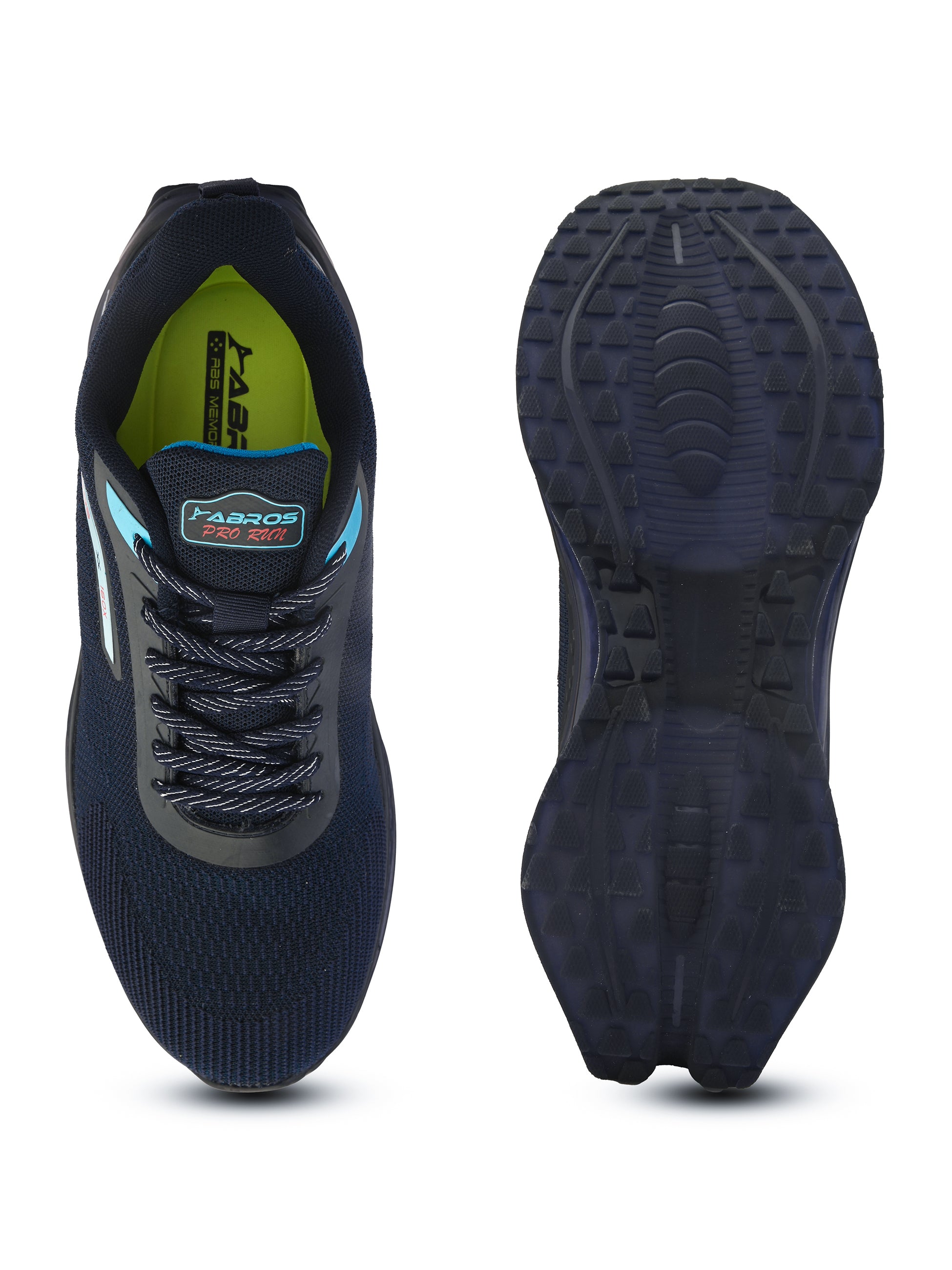 ABROS GAMORA Men‚Äôs Sports Shoes for Running, Training & Gym | Lightweight Active Footwear for Daily Workout, Fitness & Outdoor Activities Shoes for Mens (NAVY/ICE BLUE)