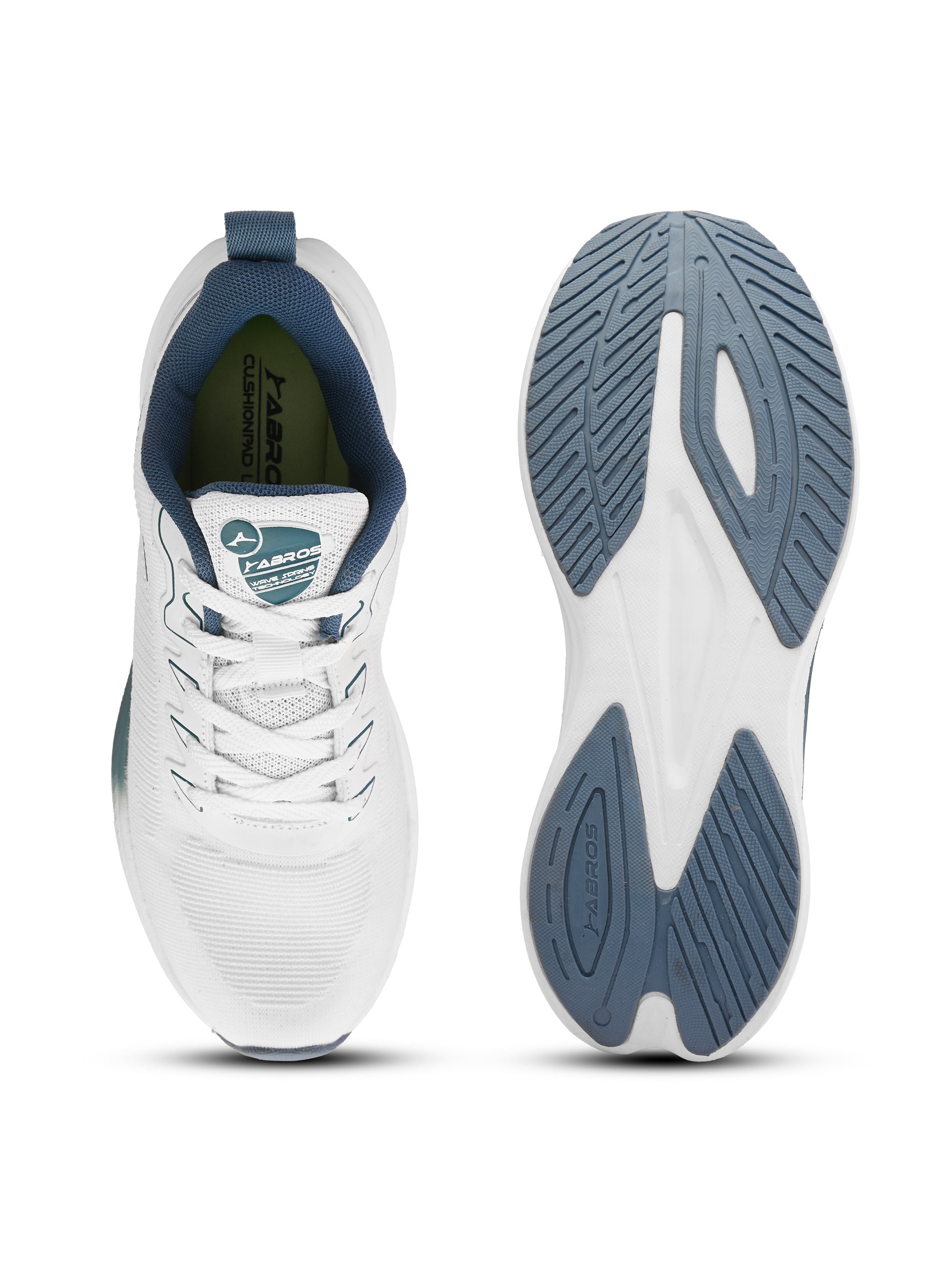 ABROS MIZAR Men‚Äôs Sports Shoes for Running, Training & Gym | Lightweight Active Footwear for Daily Workout, Fitness & Outdoor Activities Shoes for Mens (WHITE/R.SLATE)