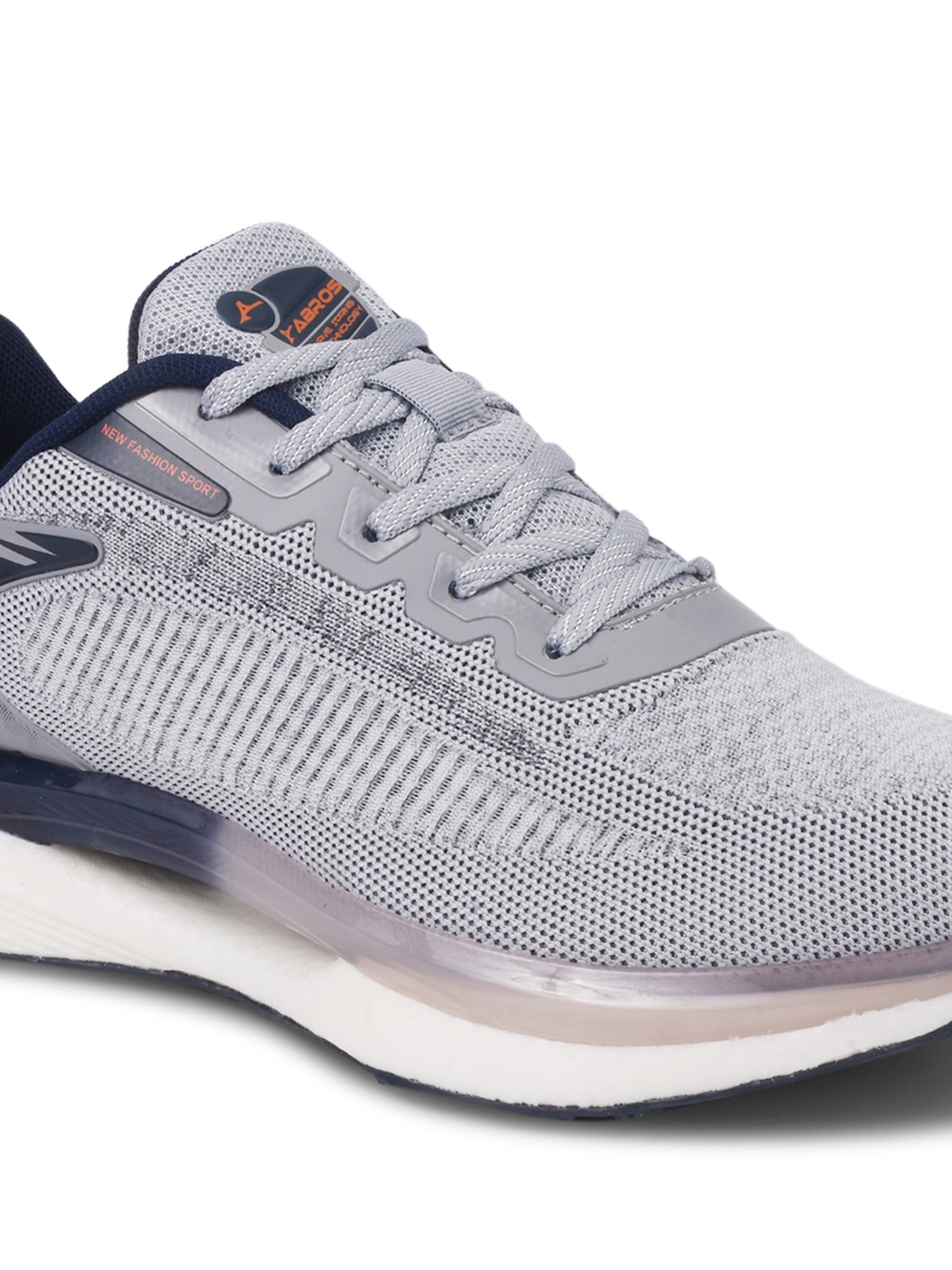 ABROS STEVE Men‚Äôs Sports Shoes for Running, Training & Gym | Lightweight Active Footwear for Daily Workout, Fitness & Outdoor Activities Shoes for Mens (L.GREY/NAVY)