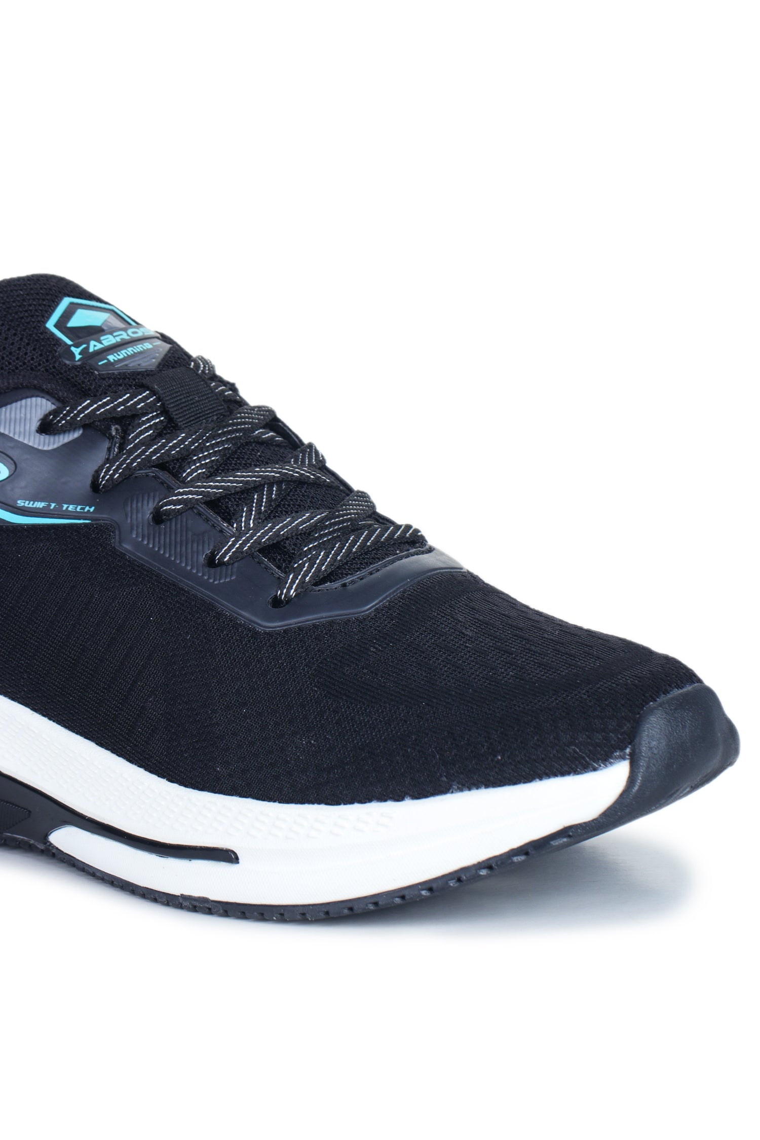 ABROS CYBRO Men‚Äôs Sports Shoes for Running, Training & Gym | Lightweight Active Footwear for Daily Workout, Fitness & Outdoor Activities Shoes for Mens (BLACK/SEA GREEN)