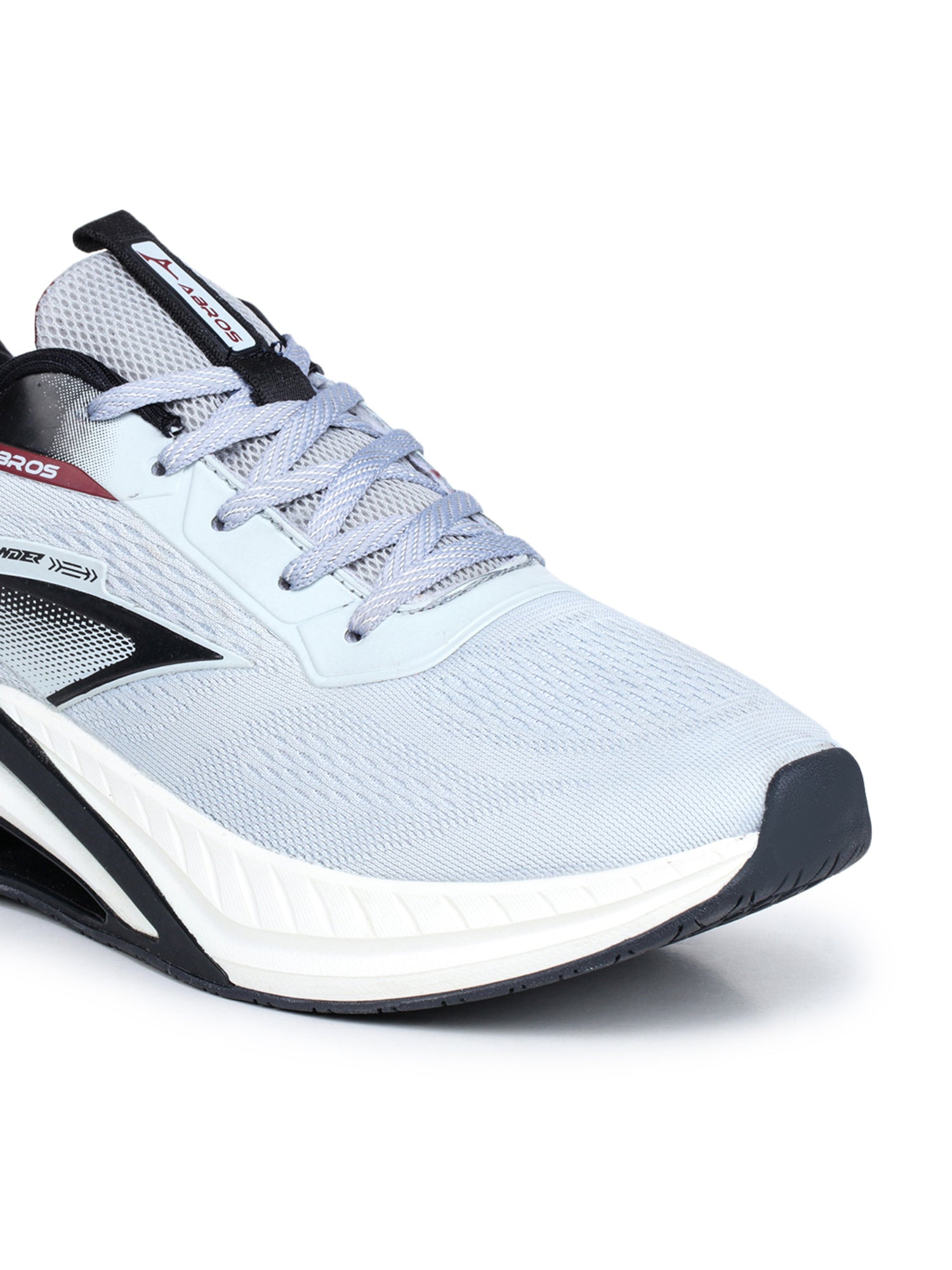 ABROS ERIK Men‚Äôs Sports Shoes for Running, Training & Gym | Lightweight Active Footwear for Daily Workout, Fitness & Outdoor Activities Shoes for Mens (L.GREY/BLACK)