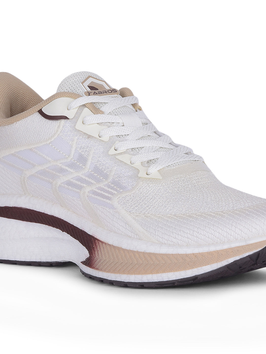 ABROS SOLAR-O Men‚Äôs Sports Shoes for Running, Training & Gym | Lightweight Active Footwear for Daily Workout, Fitness & Outdoor Activities Shoes for Mens (CREAM/BROWN)