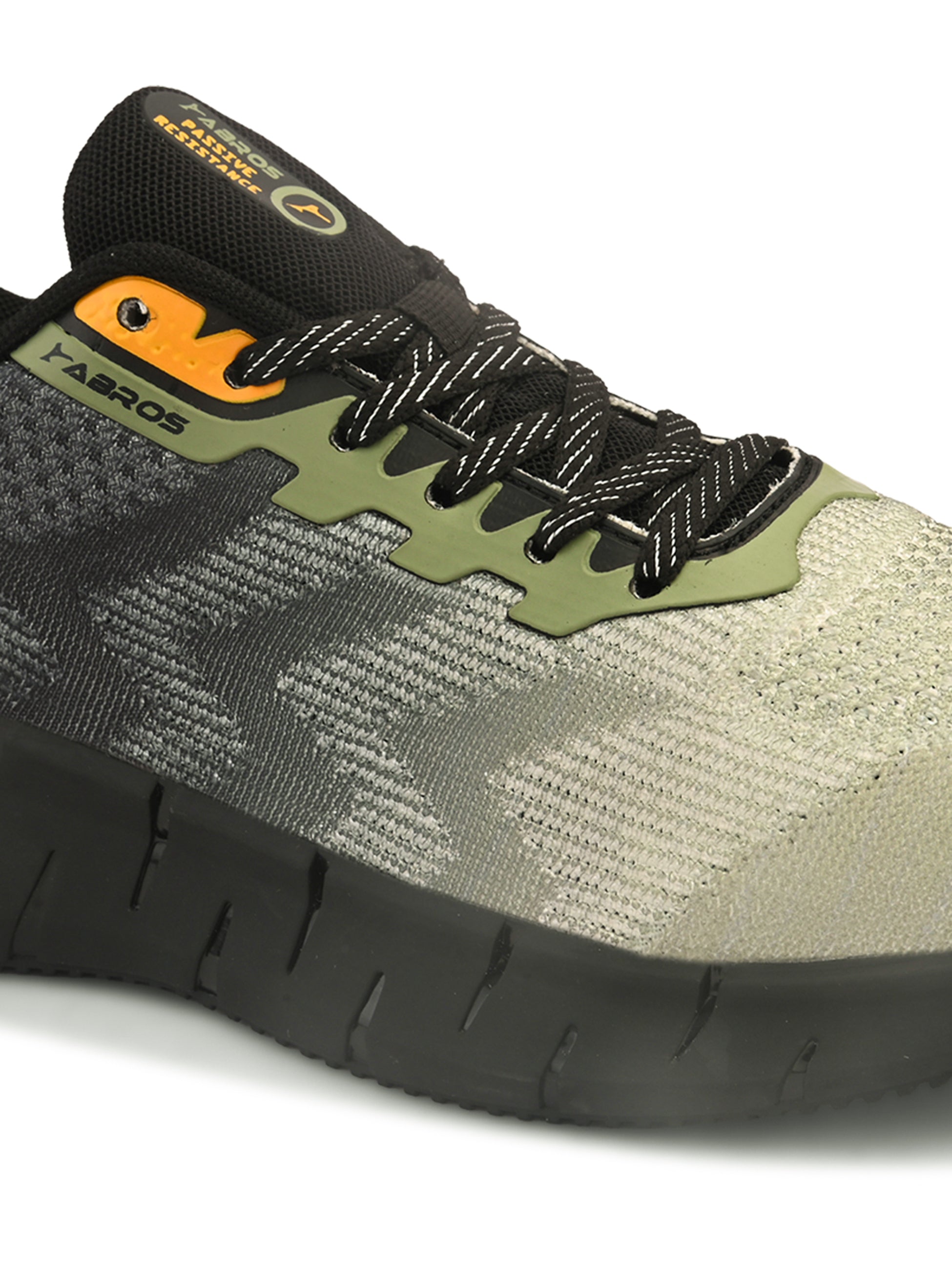 ABROS FRANKEL Men‚Äôs Sports Shoes for Running, Training & Gym | Lightweight Active Footwear for Daily Workout, Fitness & Outdoor Activities Shoes for Mens (L.OLIVE/BLACK)