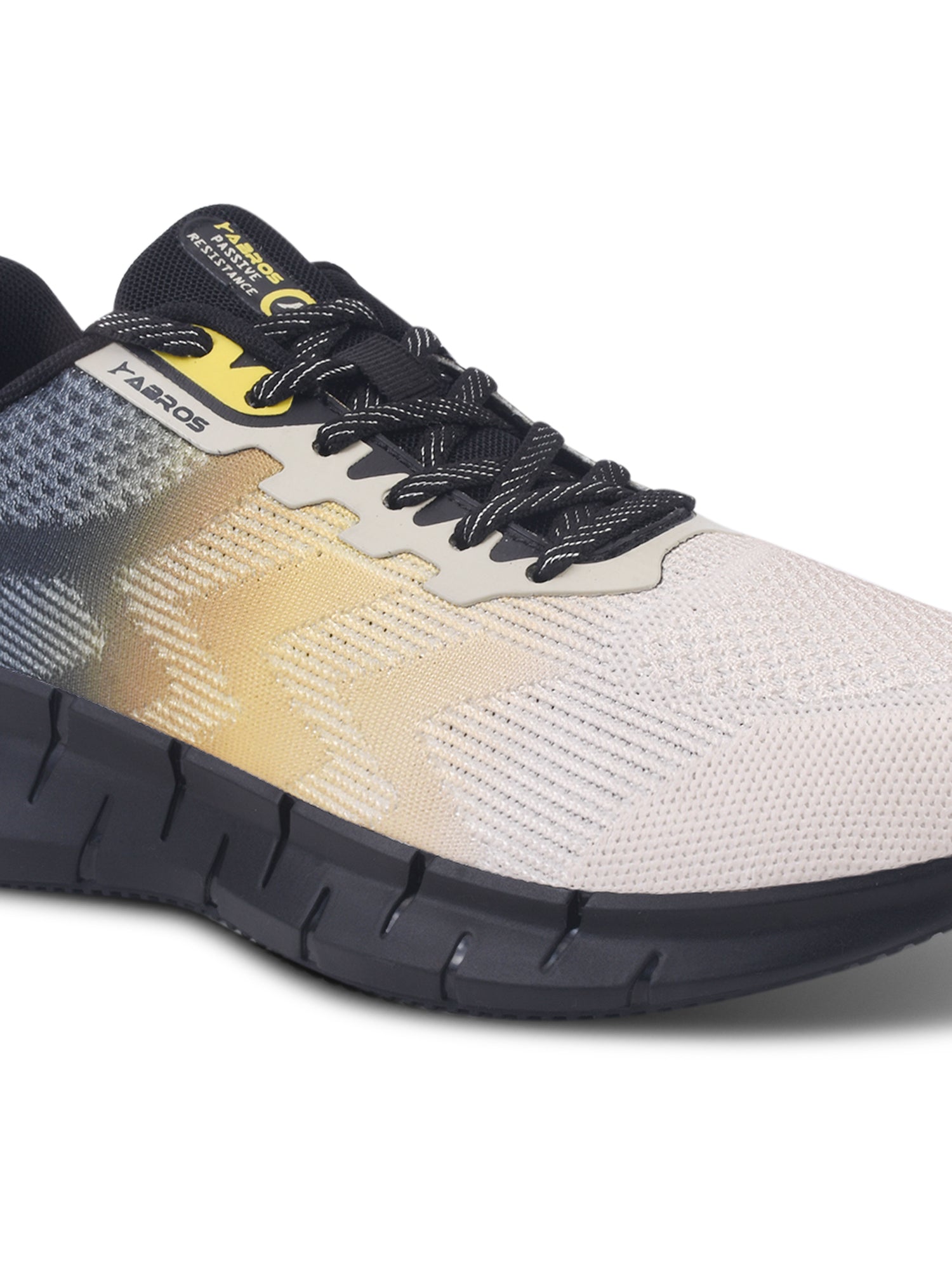 ABROS FRANKEL Men‚Äôs Sports Shoes for Running, Training & Gym | Lightweight Active Footwear for Daily Workout, Fitness & Outdoor Activities Shoes for Mens (L.BEIGE/BLACK)